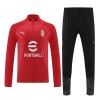 AC Milan Trainings Sweatshirt Quarter-zip 2023-24 Rode - Heren